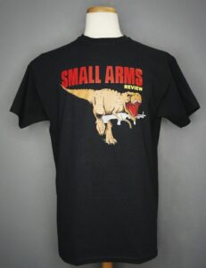 Mens Small Arms Review T-Rex T-Shirt